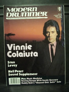 MODERN DRUMMER magazine #90 May 1987 Vinnie Colaiuta, Stan Levey, Neil Peart - Picture 1 of 2