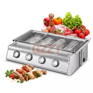 Gasgrill LPG Grillöfen Infrarotbrenner mit Brennerabdeckungen für Restaurant - Bild 1 von 19
