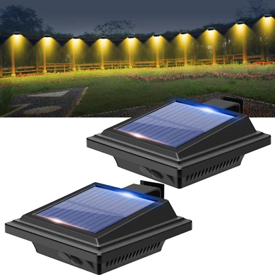 Gutter Solar Patio Decor Lights, 40 LED Deck Outdoor Waterproof Fence for Wall B - Image 1 of 4