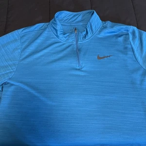 Nike Dri-Fit Long Sleeve 1/4 Zip Adult Size 2XL Blue - Picture 1 of 5