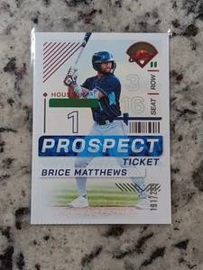 BIGLIETTO PROSPECT EDITION BRICE MATTHEWS 2024 ROSSO /299 - Foto 1 di 2