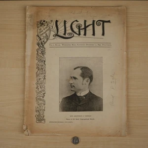 1890 Dec 13 LIGHT magazine newspaper Worcester "The Heart of the Commonwealth" - Bild 1 von 13