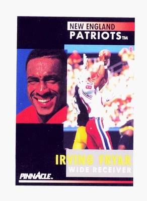 1991 Pinnacle #87 Irving Fryar New England Patriots - Image 1 of 2