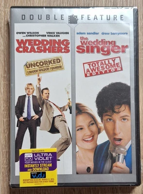 Wedding Crashers / Wedding Singer (DVD, 2013) 2 Disc Double Feature. Brand New  - Image 1 of 2