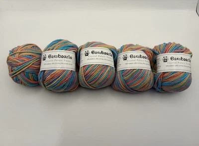 4+ Skein Crystal Palace Yarns Bamboozle Bamboo Cotton Variegated Circus 50g 90yd - Image 1 of 4
