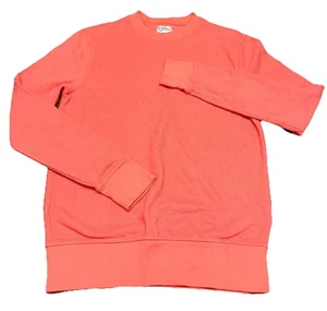 Maglia per J. Maglione girocollo arancione girocollo manica lunga cotone spugna asciugamano donna XS - Foto 1 di 6
