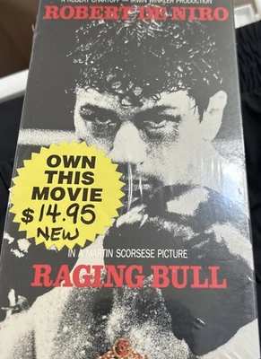 SEALED Raging Bull Sealed VHS (VHS, 1991) Robert De Niro Martin Scorsese Classic - Image 1 of 2