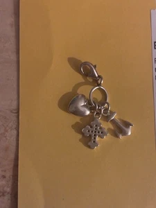 Thomas Sabo Charm Anhänger Glaube Liebe Hoffnung Silber 925 Kreuz Herz Anker - Bild 1 von 1