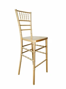 Goldbarren Harz Stahl Skelett Barhocker von Chivari - Bild 1 von 9