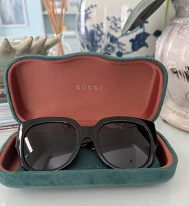 Gucci Sonnenbrille Acetat quadratisches Gestell GG0142SA-001 schwarz - Bild 1 von 5