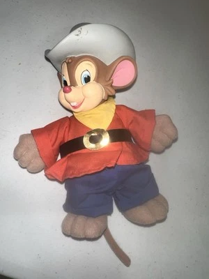 "Muñeco de peluche Fievel Goes West/An American Tail 9"" cabeza de plástico 1991 envío gratuito" Foto 1 de 4