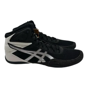 Asics Matflex Wrestling Shoes Mens Sz 14 Black White Athletic Sneakers 1081A021 - Picture 1 of 10