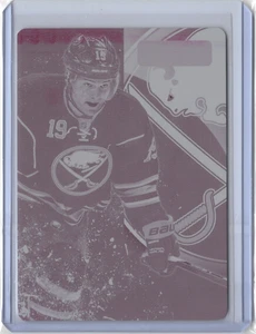 2013-14 PANINI PLAYBOOK MAGENTA PRINTING PLATE BASE 1/1 CODY HODGSON #9 SABRES - Bild 1 von 2