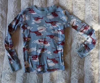 Pijama Mini Boden masculino tamanho 6 helicóptero manga longa - Imagem 1 de 4
