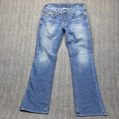 Pantalones de mezclilla True Religion para hombre 32 bootcut hechos en EE. UU. logotipo de Buda con solapa bolsillo Y2K  Foto 1 de 4
