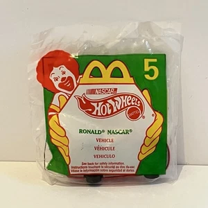 Hot Wheels Ronald Nascar 1998 #5 McDonalds Happy Meal juguete premium coche diecast - Imagen 1 de 2