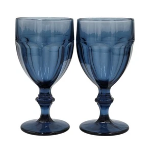 Juego de 2 copas de agua Libbey Duratuff Gibralter azul oscuro 6,75" 10 onzas - Imagen 1 de 10