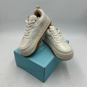 Scarpe Vepose donna misura 7,5 plateau casual suola grossa sneakers comode beige - Foto 1 di 9