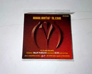 CD "WWW.METAL-IS.COM" CD 7 TRACKS CD-ROM IRON MAIDEN CARDBOARD - Imagen 1 de 2