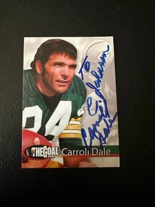 The Goal Packers Carroll Dale signed SB II Autogramm Super Bowl II Green Bay - Bild 1 von 2