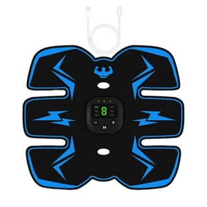 Rechargeable EMS Abdominal Muscle Stimulator ABS Trainer Toner Fitness Belt - Picture 1 of 12