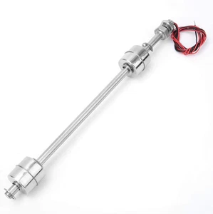 Interruttore Galleggiante Sensore Livello Acqua, Acciaio Inox Doppia Sfera Pesci Serbatoio Liquido Fl - Foto 1 di 9