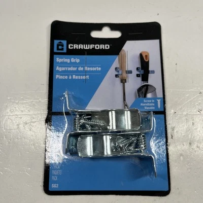 Crawford SG2 acero zinc 5 libras. Soporte para escoba con agarre de resorte de capacidad de 2,5 L pulgadas Foto 1 de 2