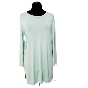 NWT Boutique Mint Green Jersey Knit Long Sleeve Scoop Neck Stretchy Tunic XL - Picture 1 of 9