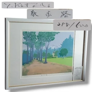 Druck Kotaro Yoshioka DX Seidendruck Rahmen Gemälde Innenraum gerahmt - Bild 1 von 8