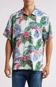 Tommy Bahama FROND FUSION SEIDENMISCHUNG Island Zone Camp Hemd Größe XL neu mit Etikett $ 148 - Bild 1 von 9