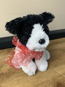 Peluche Ty Classic 2005 "Brinksie" TySilk peludo perro negro/blanco - Imagen 1 de 13
