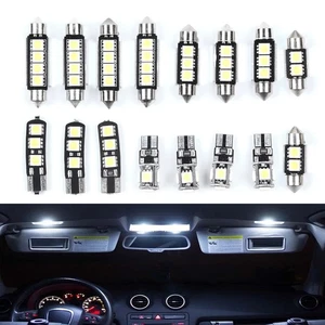 Hot Latest Light LED Interior Kit Package Side 16X 60-130Lm Bright Bulb - Picture 1 of 12