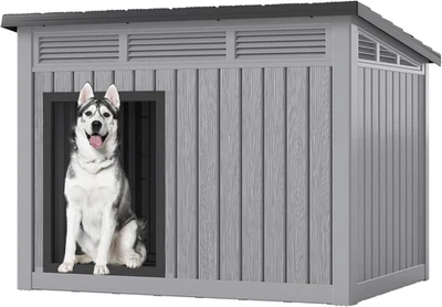 Casa para perros grande para interiores y exteriores - techo resistente a la intemperie y extraíble, se adapta a pequeño Foto 1 de 4