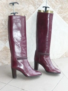 Bottes  Vintage Bordeaux    FARNESINA    -   T. 35,5 - Imagen 1 de 3