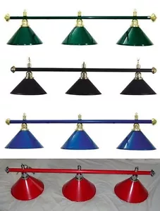 ROSETTA SUPERIOR POOL TABLE LIGHT BILLIARD SNOOKER CHROME LIGHTING SHADE CANOPY - Picture 1 of 9