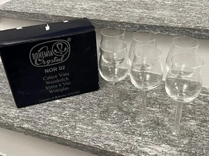 Sei calici vino Bohemia Crystal Cristallo di Boemia 24% PbO - Foto 1 di 4