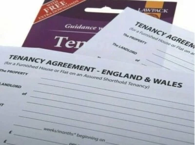 New Assured Shorthold Tenancy agreement form for Furnished House or Flat