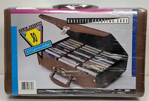 NEW NOS VINTAGE Walmart Vinyl Cassette Tape Case - 30 Capacity - SEALED - Picture 1 of 6