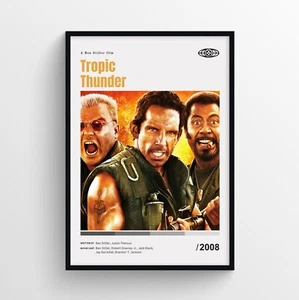 Impresión de póster de película Tropic Thunder, arte de pared - sin marco - Imagen 1 de 3