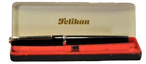 "Pelikan" MK 30 Black> 14C "EF" Goldfeder deutsch um 1967 Füllfederhalter mit Box - Bild 1 von 12