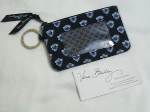 Vera Bradley NANTUCKET NAVY IDENTIFICACIÓN MONEDA CAMBIO LLAVE ESTUCHE para BOLSO BOLSO MOCHILA NUEVO SIN ETIQUETAS - Imagen 1 de 3