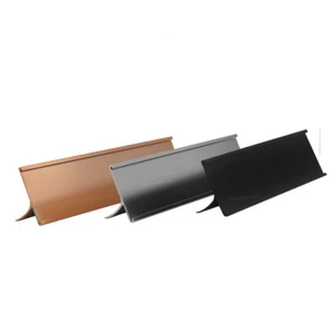Desk / Tabletop 2x8 Name Plate Holder (Plate Not Included) Gold, Silver or Black - Picture 1 of 2