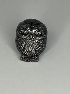 Harry Potter Hedwig Owl Pewter Metal Lapel Pin Necklace Charm - Picture 1 of 6