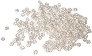 Großhandel 1000 Stck. Versilbert Gänseblümchen Zwischenring Perlen 4 mm für Schmuckherstellung W308 - Bild 1 von 5