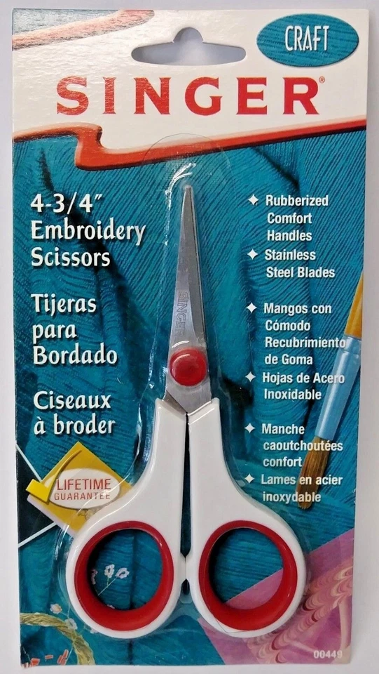 Singer 00449 4-3/4" Embroidery Craft Scissors - Image 1 of 1