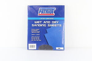 PATRIOT WET & DRY SANDING SHEETS - 800 GRIT 230mm x 280mm PACK OF 50 SHEETS