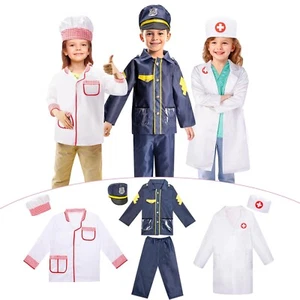 LOYO Kids Role Play Dress Up Clothes for 3-8 Years Old Play, 3 Sets Policeman... - Picture 1 of 7
