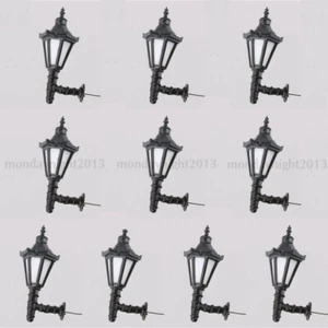 10pcs Model Railway Led Lamppost Lamps Wall Lights G Scale 3V Warm White - Picture 1 of 14