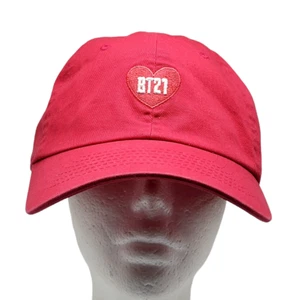 BTS BT21 K-Pop Embroidery Cap Heart Universtar Adjustable Metal Buckle Closure - Picture 1 of 10
