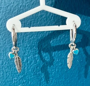 Pandora Silver Dream Catcher Earring Pair - Picture 1 of 3